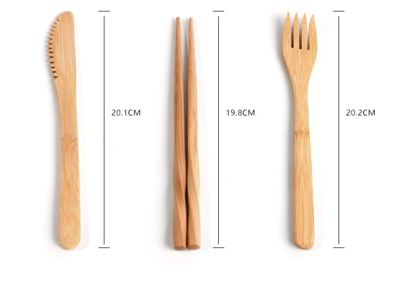 Bamboo Utensils Set