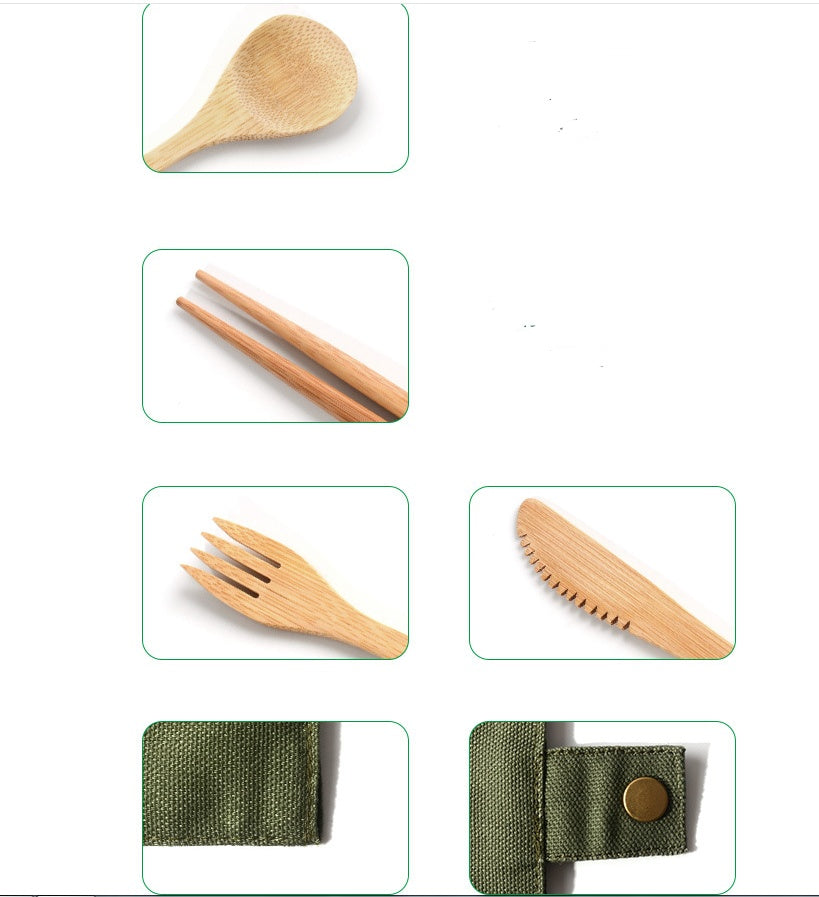 Bamboo Utensils Set