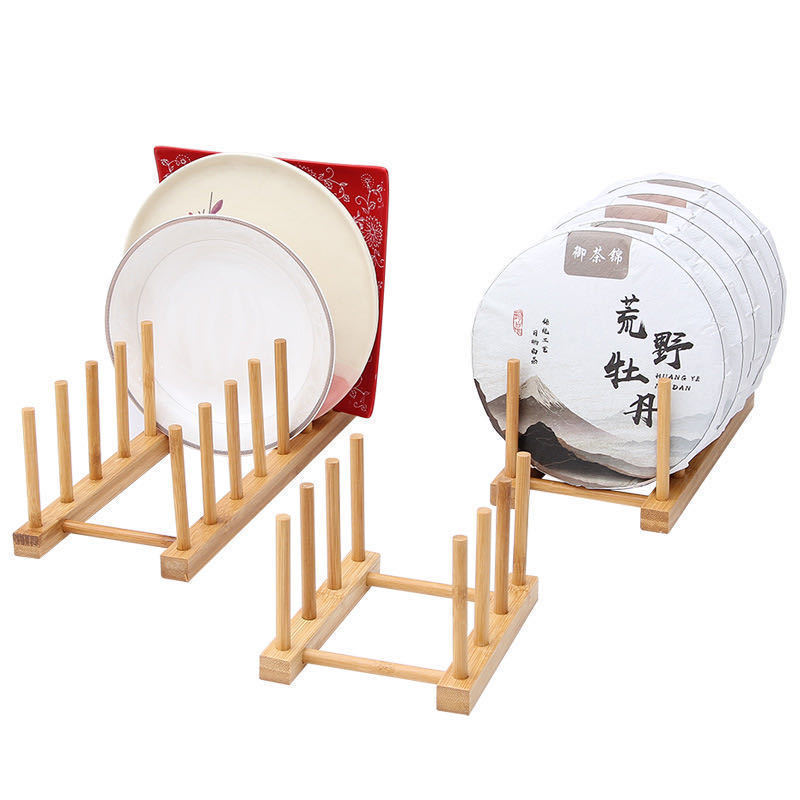 Bamboo Kitchen Drain Rack Dish Tray